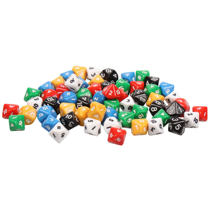 Dice Set AC10 hádzacie kocky sada 6 x 10 ks