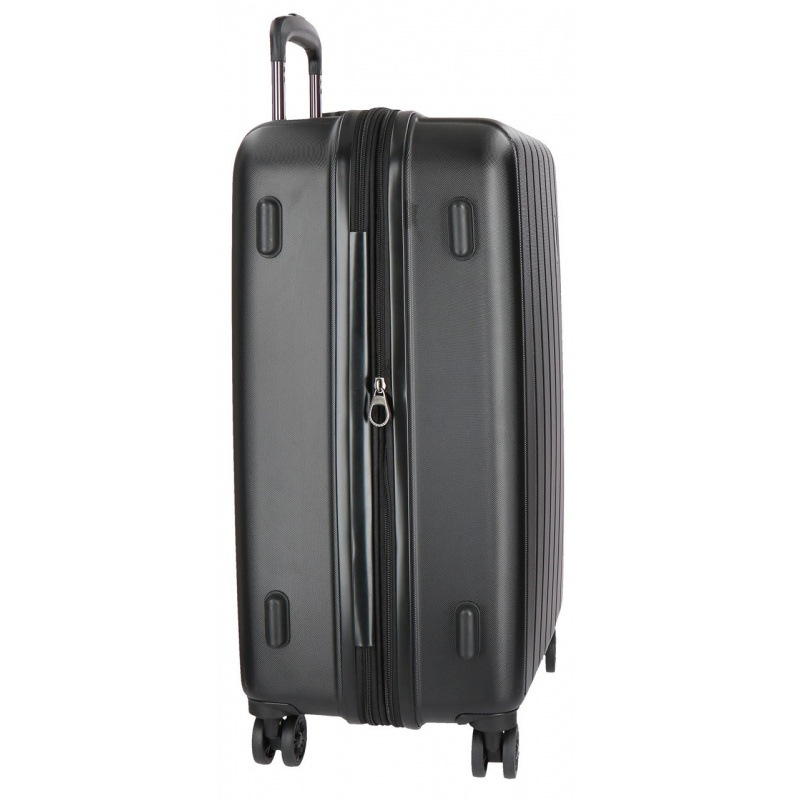 MOVOM Wood Black, Škrupinový cestovný kufor, 65x45x28cm, 68L, 5319261 (medium exp.) 3