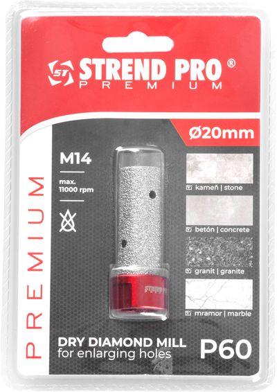 Fréza Strend Pro Premium DM618, M14, 20 mm, G60, diamant, na zväčšovanie dier k vyrezávacím ko