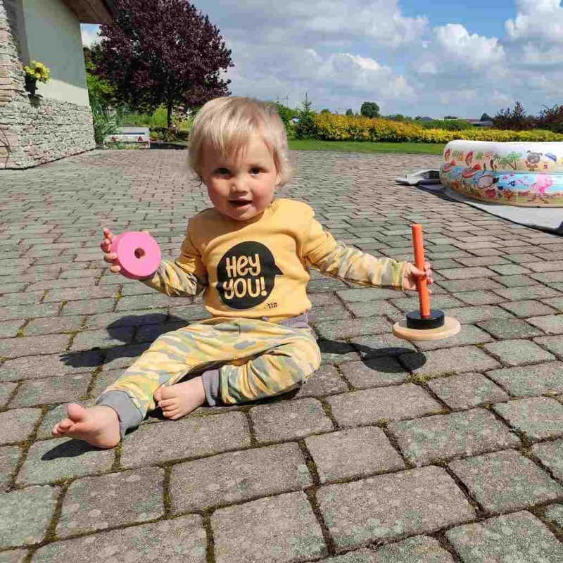 Dojčenské tričko New Baby With Love horčicové 62 (3-6m) 2