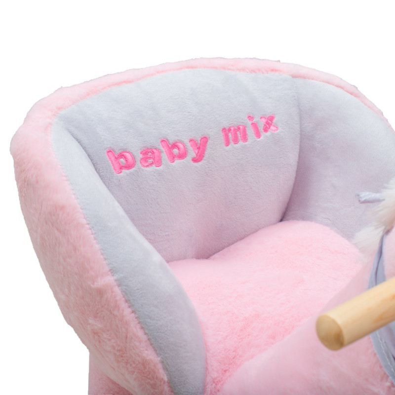 Hojdacia hračka s melódiou Baby Mix – ružový jednorožec 2