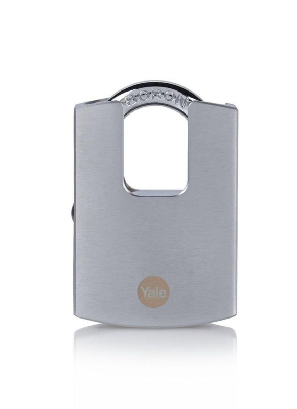 Zámok Yale Y122B/50/123/1, High Security, visiaci, pochrómovaný, 50 mm, 3 kľúče