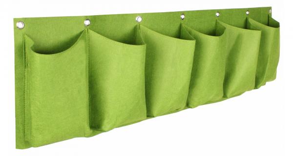 Merco Horizontal Grow Bag 6 textilné kvetináče na stenu zelená