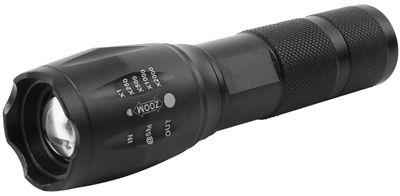 Svietidlo Strend Pro Flashlight FL001, T6 150 lm, AluBody, ZOOM, 2200 mAh, power bank, USB nabíjanie