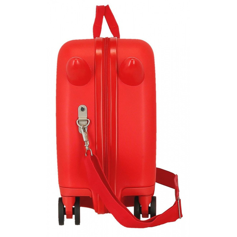 Detský cestovný kufor na kolieskach / odrážadlo MICKEY MOUSE Circle Red, 2039822 3