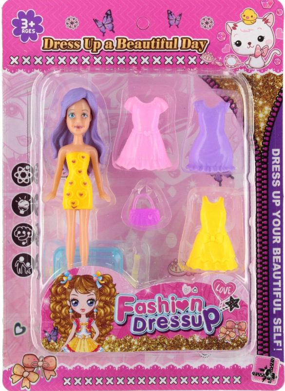 Obliekacia bábika s doplnkami 3