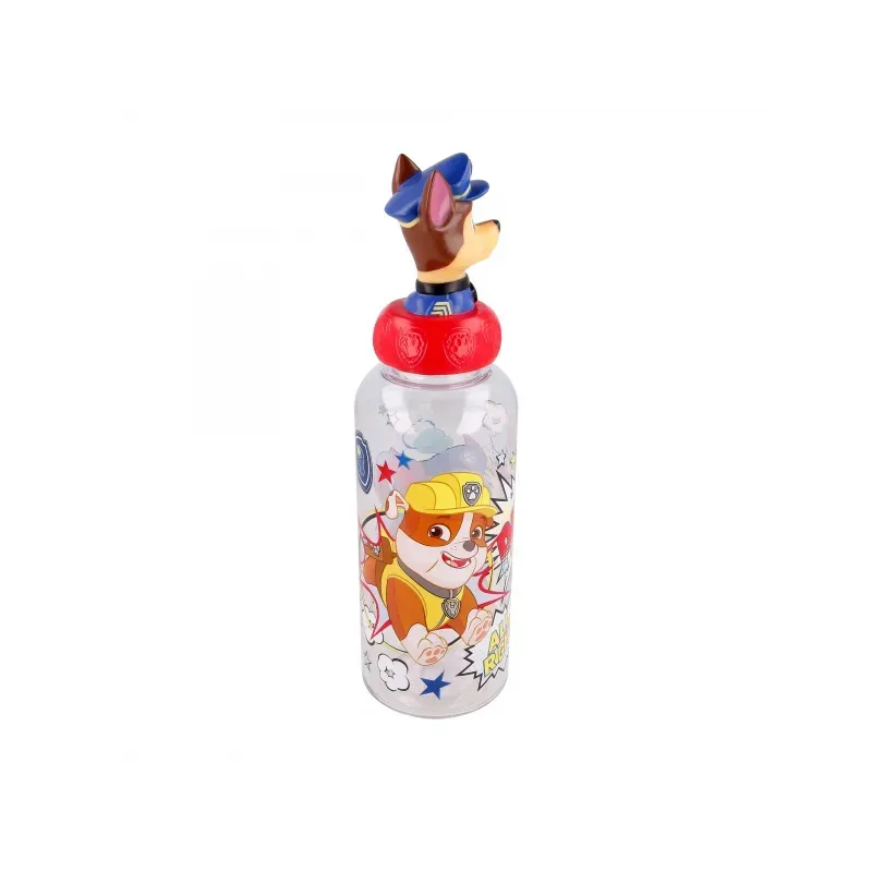 Plastová 3D fľaša s figúrkou PAW PATROL, 560ml, 10125