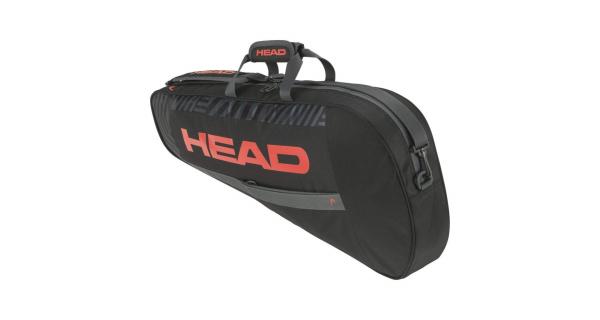 Head Base Racquet Bag S taška na rakety BKOR, čierna-oranžová