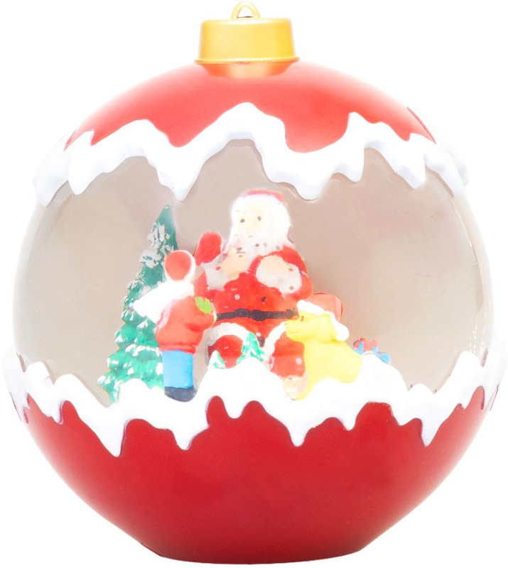 Dekorácia MagicHome Vianoce, Snežítko, 2xLED teplá biela, 3xAA, 15x15x16,5 cm 1