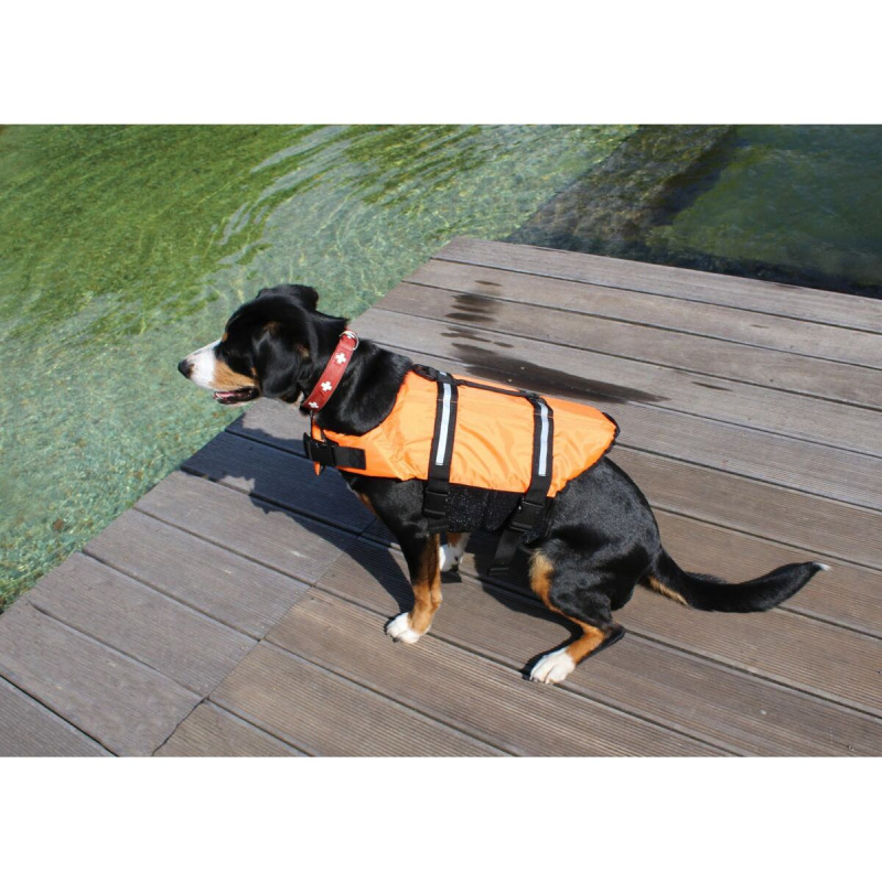 Dog Swimmer plávacia vesta pre psa oranžová 4
