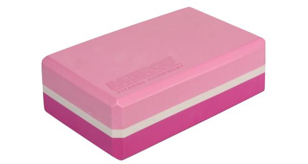 Merco Yoga Block Duo kocka na jógu lila-ružová 7,5 cm