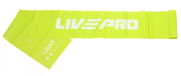 LivePro Resistance LP8413 posilovacia guma 200 x 15 cm zelená