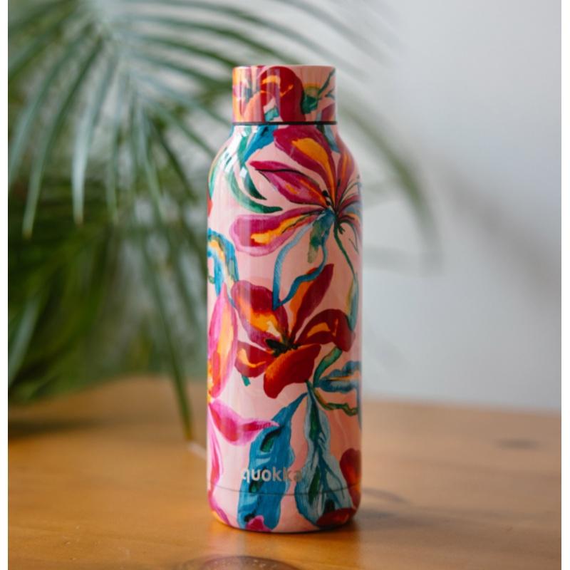 Quokka Solid, Nerezová fľaša / termoska Tropical Bloom, 510ml, 12171 5