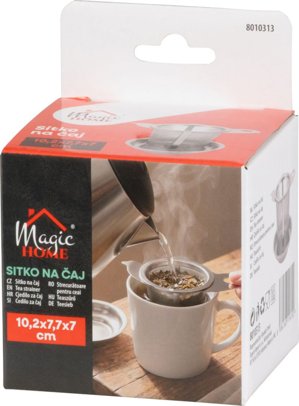 Sitko MagicHome, na čaj, nerezové, 10,3x7,2x6,5 cm, čajítko 3