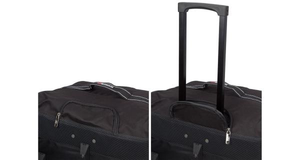 Avento Team Trolley Bag cestovná taška na kolieskach 125 l čierna