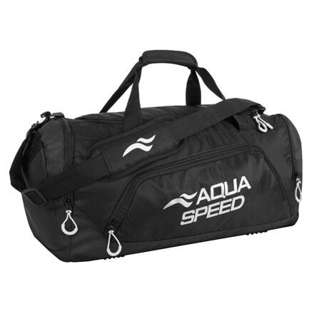 Aqua-SpeedDuffle Bag L športová taška čierna-biela 43 l