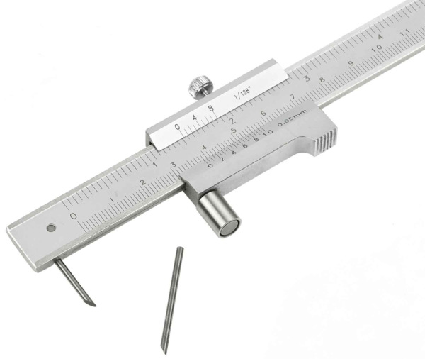 Posuvné meradlo s hrotom 200 mm 0,05 mm, GEKO 1