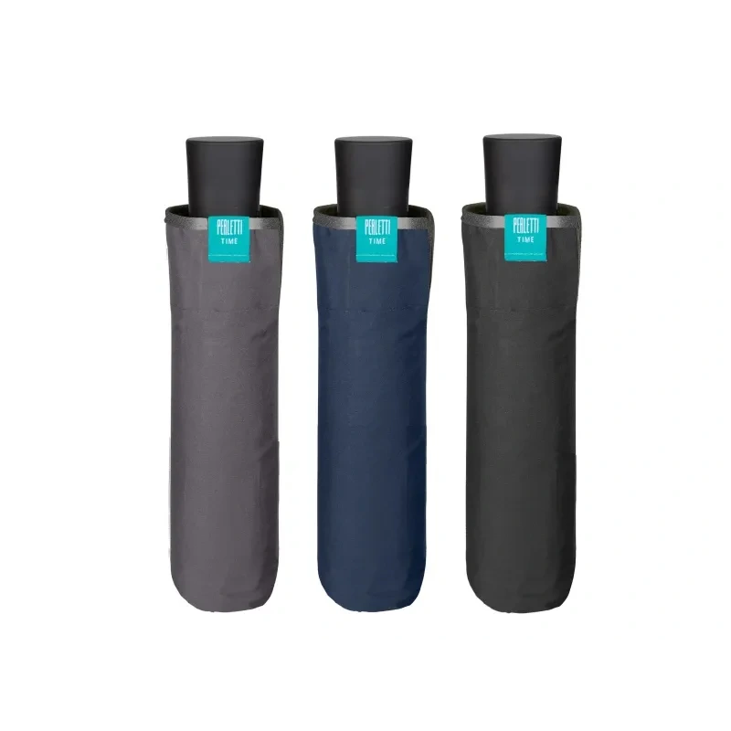 PERLETTI Time, Skladací dáždnik Bordino / tmavosivá, 26337 1