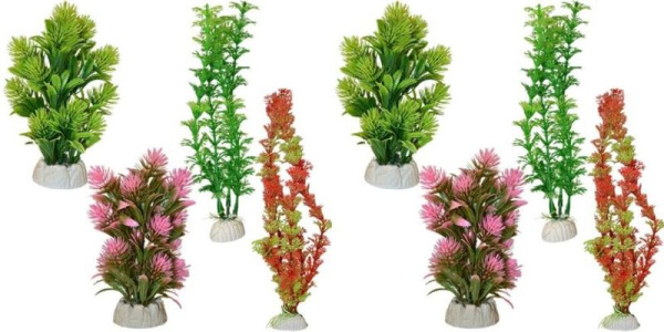 Akváriová rastlina TATRAPET, umelá dekorácia, so záťažou,16-20cm, mix dizajnov