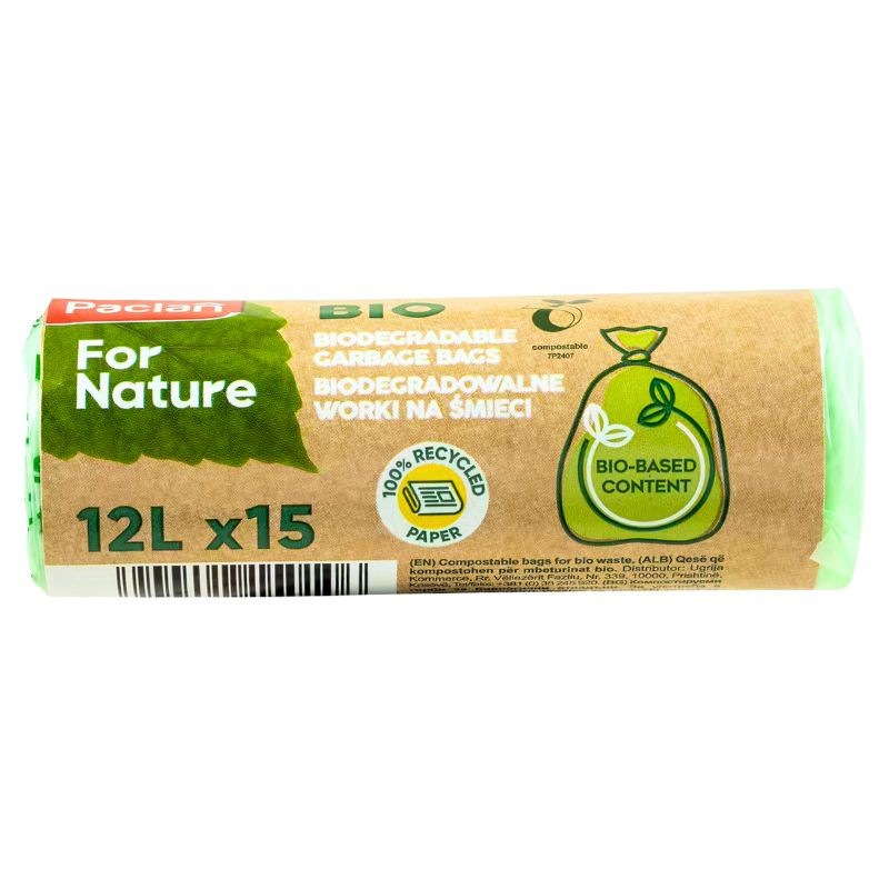 Kompostovateľné vrecká na Bio odpad 12l 15ks