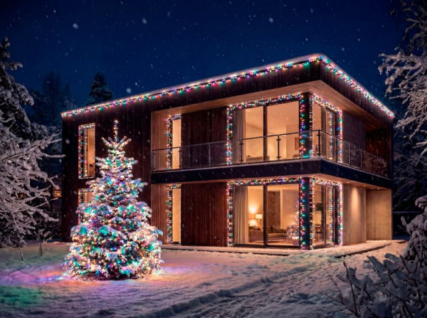 Reťaz MagicHome Vianoce, časovač, 500xLED, mix farieb, 10 funkcií 25 m, IP44 1