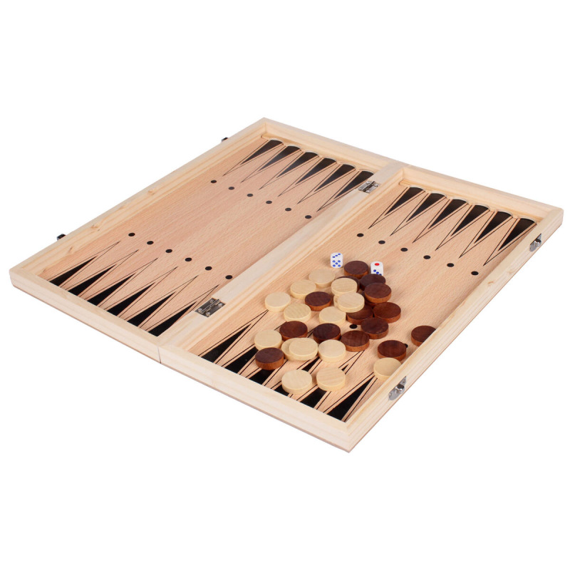 Exclusive 3v1 drevené šachy 2