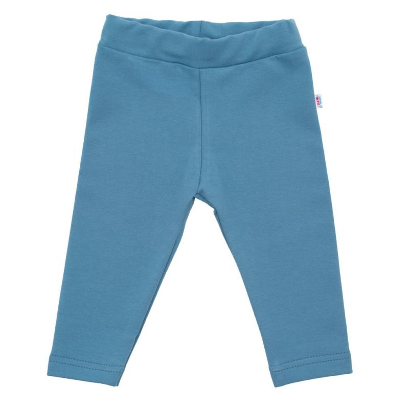 Dojčenské bavlnené legíny New Baby Leggings modré 56 (0-3m)