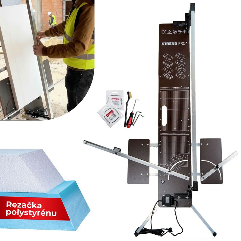 Rezačka Strend Pro SDDR-140, 30 - 140 cm, rezný uhol max 90° na polystyrén, 200 W, elektrická, stoja 1