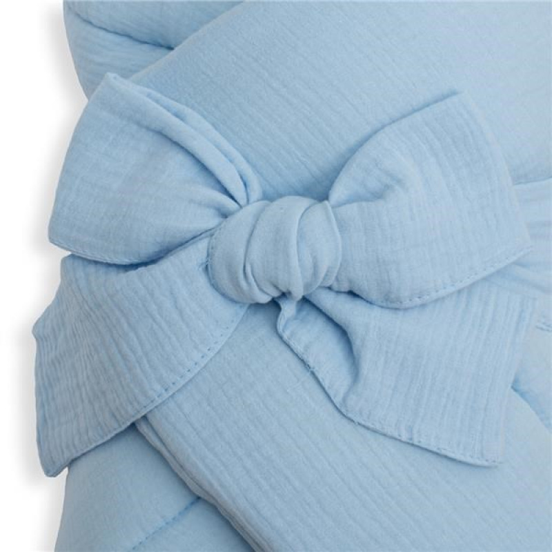 Mušelínová šnurovacia zavinovačka New Baby blue 1