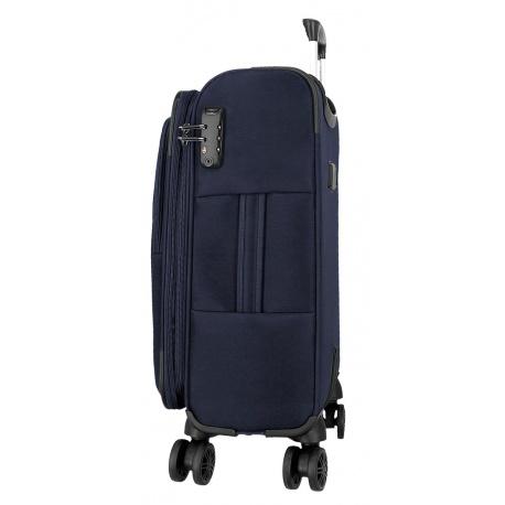 JOUMMA BAGS MOVOM Atlanta Azul, Textilný cestovný kufor, 56x37x20cm, 34L, 5318622 (small)