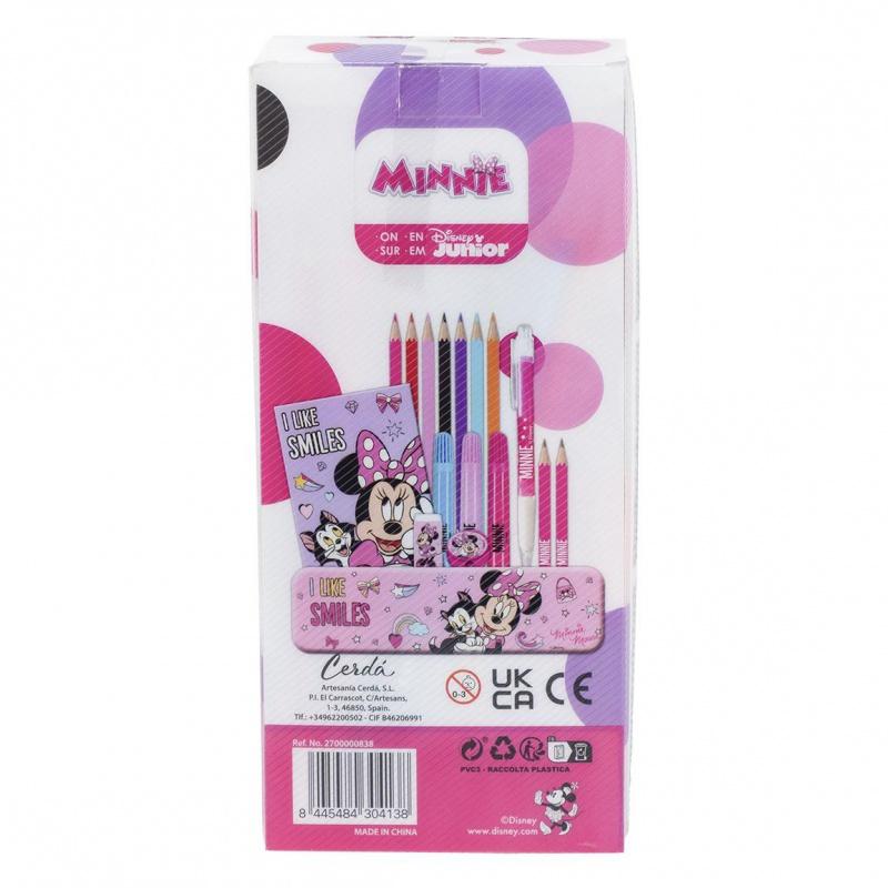 CERDÁ Kreatívny set Minnie Mouse (omaľovánky, pastelky, samolepky, blok), 2700000838