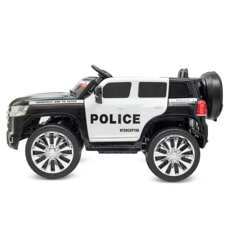 Detské elektrické autíčko Baby Mix Police 4x4 čierne (Poškodený obal) 1