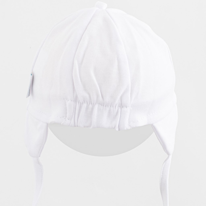 Detská bavlnená čiapka so šiltom New Baby Casually dressed biela 80/86 1