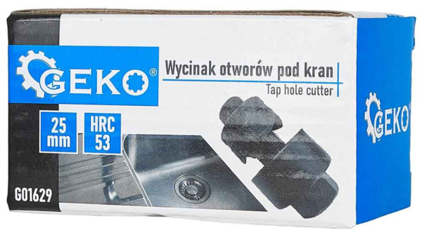 Vykružovací vrták do oceľových a nerezových plechov, priemer 25 mm, GEKO 2