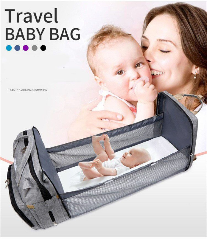 Mommy batoh pre mamičky sivá 6