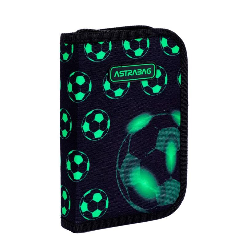 Vyklápací peračník s náplňou AstraBAG NEON FOOTBALL, AC11, 503024063