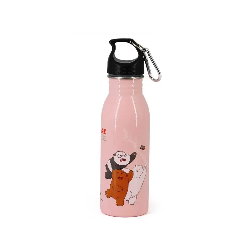 ALU fľaša s karabínou WE BARE BEARS, 500ml, 32696