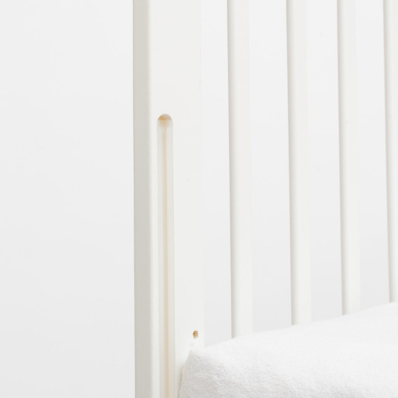 Detská postieľka New Baby BASIC so sťahovacou bočnicou biela 5