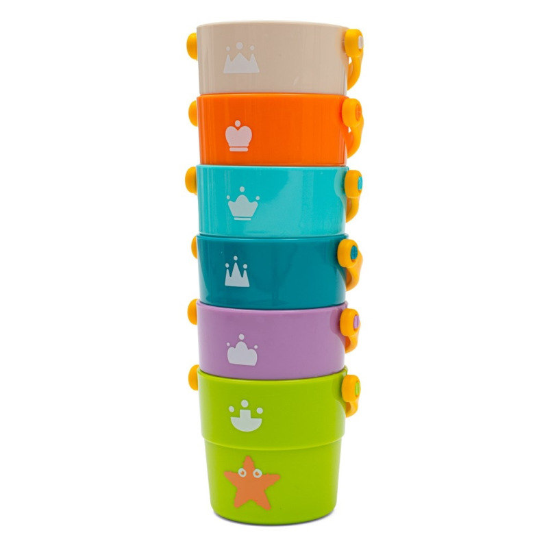 Hracie poháre 6ks Baby Mix 3