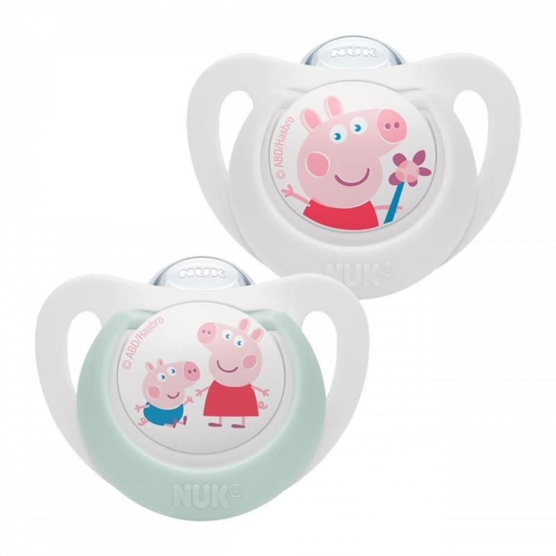 Cumlík NUK Star Peppa Pig 6-18m 2 ks 6-18 m