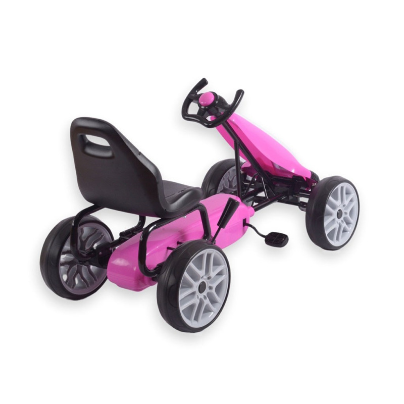 POŠKODENÝ OBAL Detská šliapacia motokára Go-kart Milly Mally Power rúžová 5