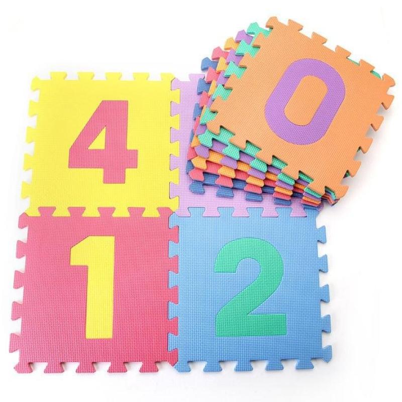 Detská hracia podložka s číslami Sedco 30x30x1,0 cm - 10ks
