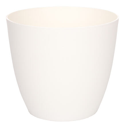 Plastkon Ella Mat dekoračný kvetináč biela, 11cm