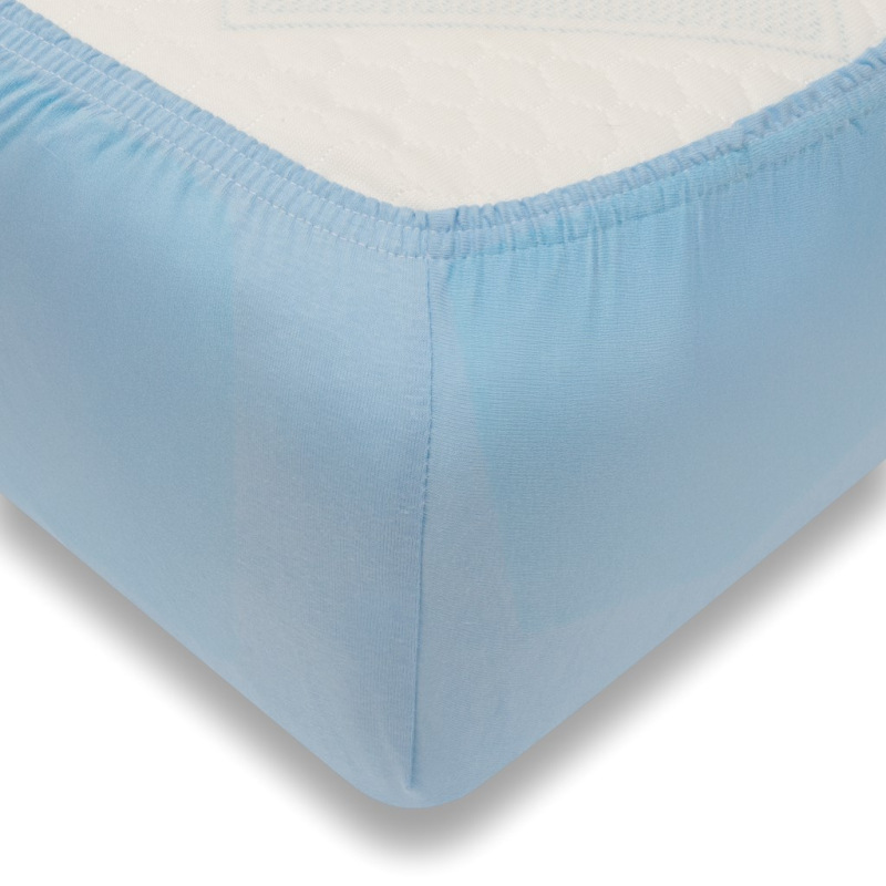 Jersey prestieradlo do postieľky New Baby 120x60 modré 3