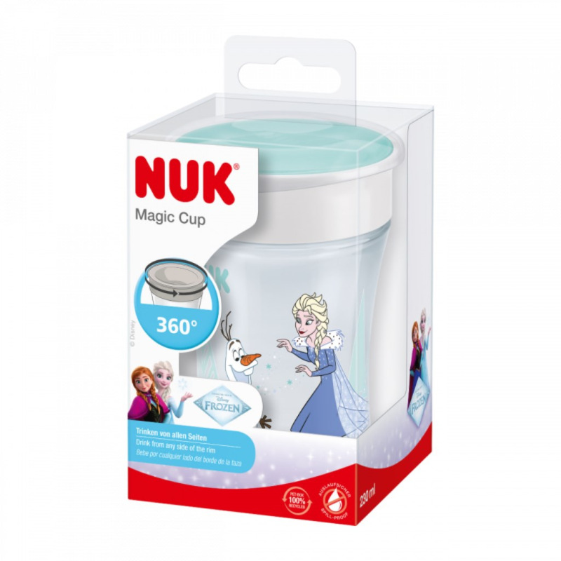 Detský hrnček Mini Magic NUK 360 ° s viečkom Frozen Elsa 230 ml 1