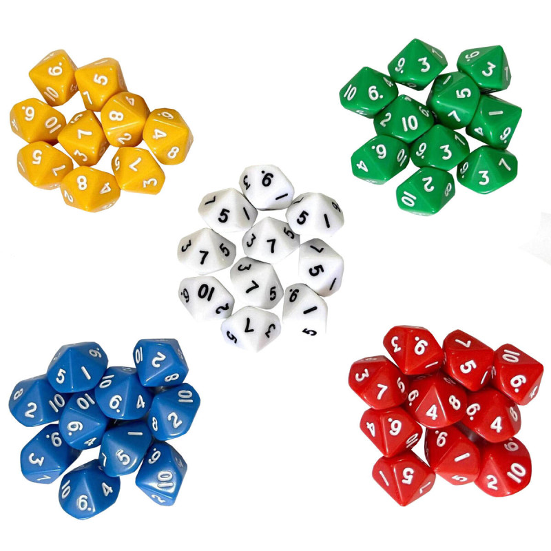 Merco Dice Set AC10 hádzacie kocky sada 6 x 10 ks 1