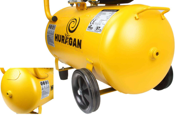 Kompresor olejový 1-piestový 1,5 kW, 220 l/min, 230V, vzdušník 50 litrov, HURAGAN 2