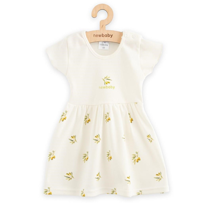Dojčenské šaty z organickej bavlny s krátkym rukávom New Baby Olivy 80 (9-12m) 1
