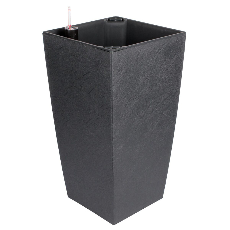 Delto Stone samozavlažovací kvetináč 25 x 46 cm antracitová
