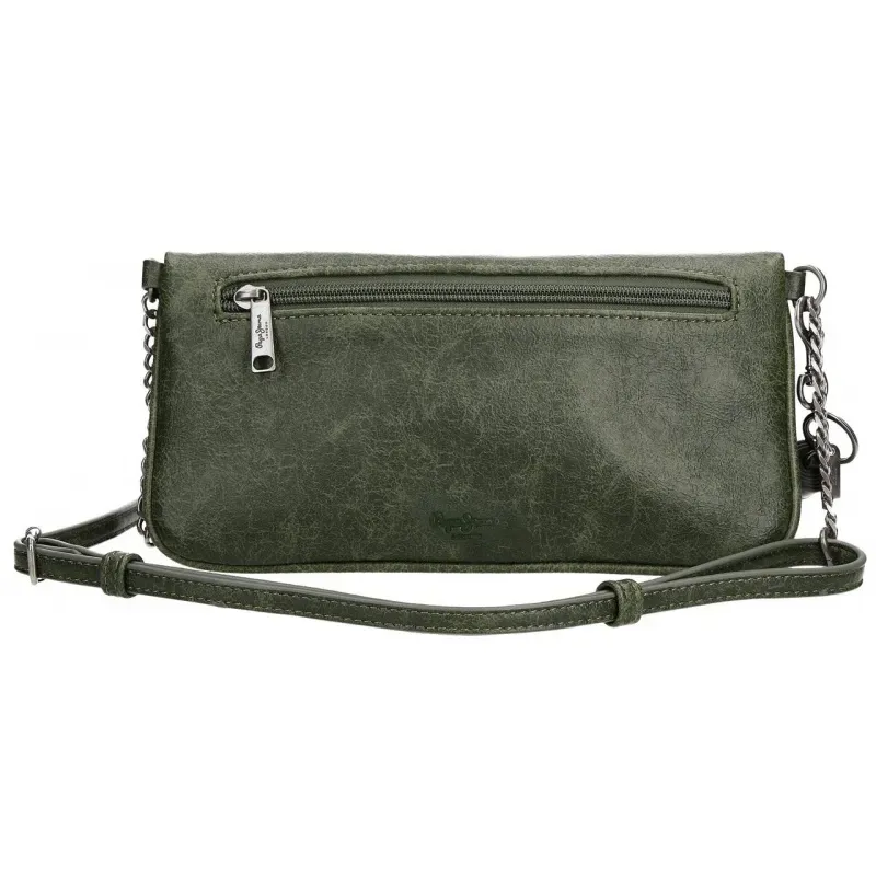 Dámska flap kabelka PEPE JEANS DONNA Green / Olivovozelená, 7275632